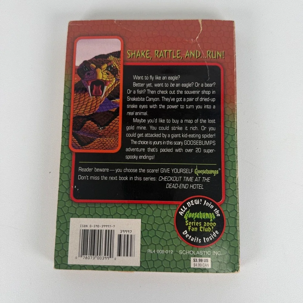 Alone in Snakebite Canyon (Give Yourself Goosebumps - 26)‎ Paperback R.L. STINE